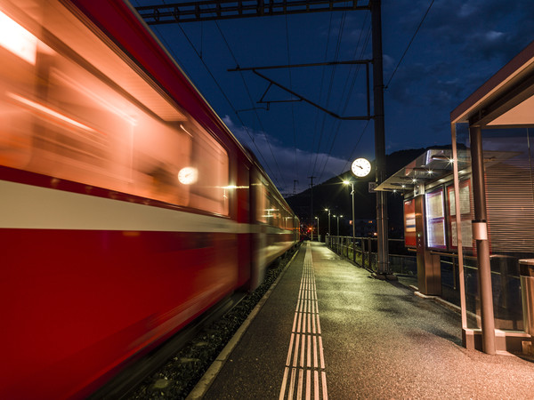 Rhätische Bahn bei Chur Wiesental