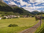 Foto: Cinuos-chel, Engadin, Graubünden, Schweiz