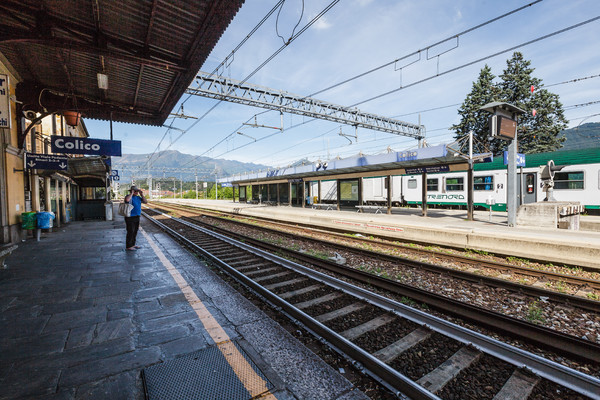 Beim Bahnhof von Colico im Veltlin