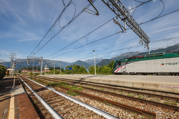 Beim Bahnhof von Colico im Veltlin