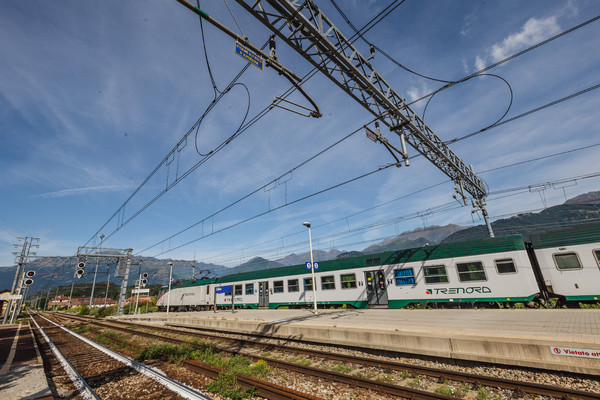 Beim Bahnhof von Colico im Veltlin