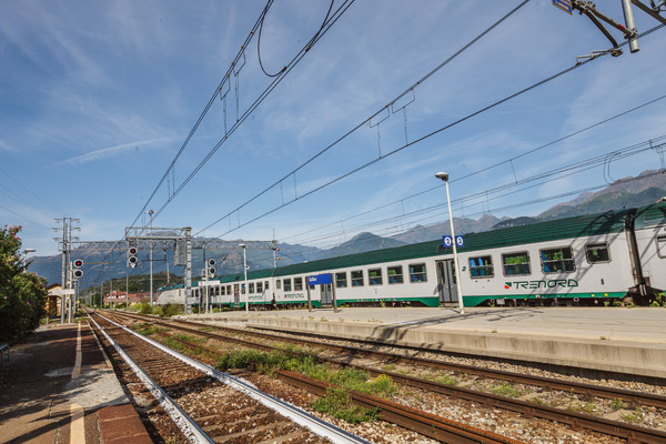 Beim Bahnhof von Colico im Veltlin