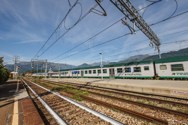 Beim Bahnhof von Colico im Veltlin