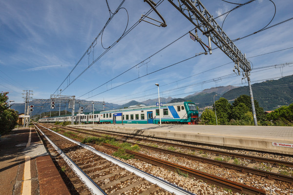 Beim Bahnhof von Colico im Veltlin