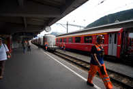 Foto: Güterzug in Davos