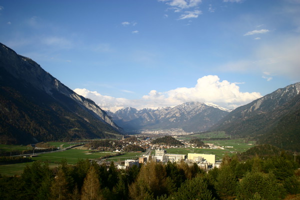 Industriegebiet von Domat/Ems, Graubünden