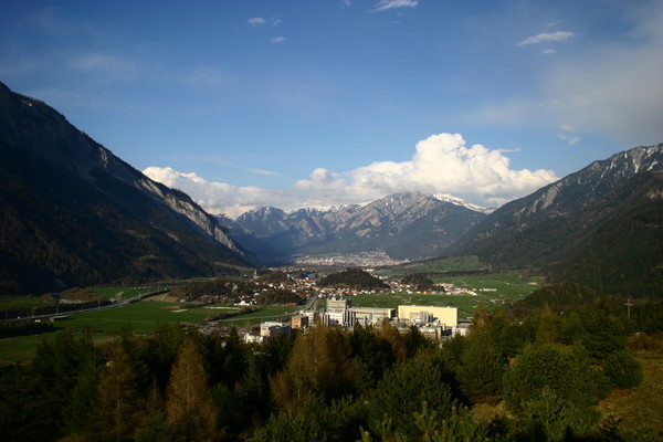 Industriegebiet von Domat/Ems, Graubünden