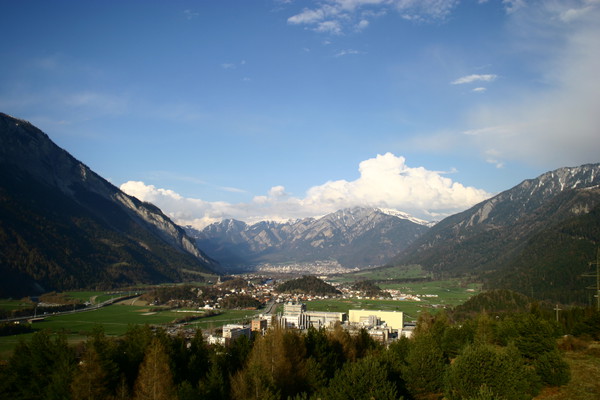 Industriegebiet von Domat/Ems, Graubünden