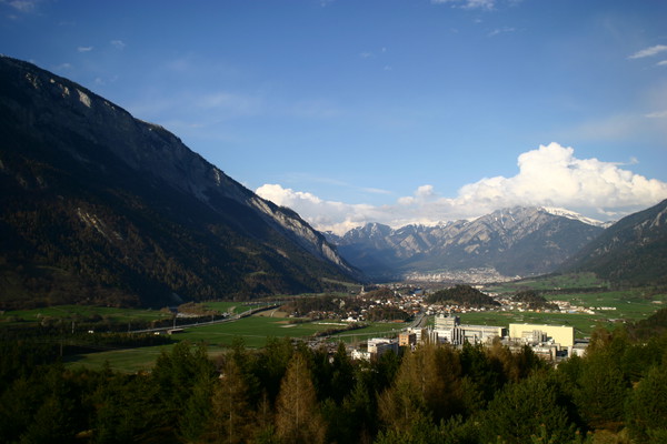 Industriegebiet von Domat/Ems, Graubünden