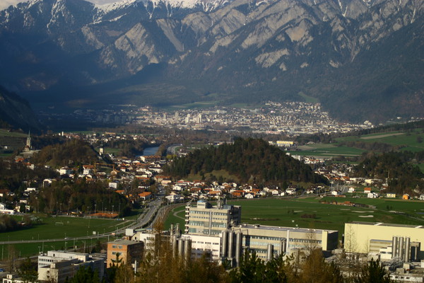 Industriegebiet von Domat/Ems, Graubünden