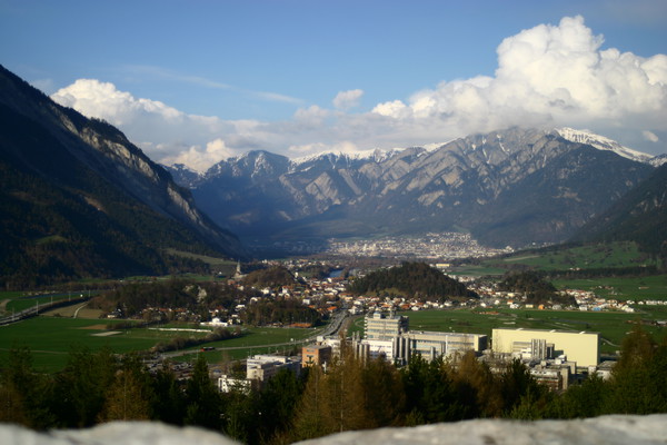 Industriegebiet von Domat/Ems, Graubünden