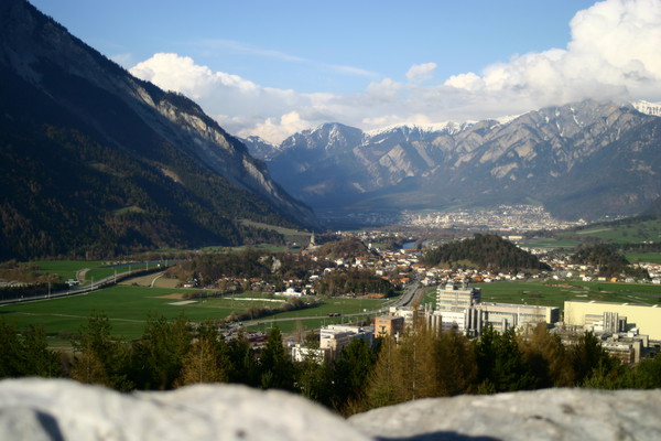 Industriegebiet von Domat/Ems, Graubünden