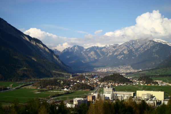 Industriegebiet von Domat/Ems, Graubünden