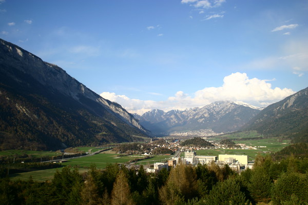 Industriegebiet von Domat/Ems, Graubünden