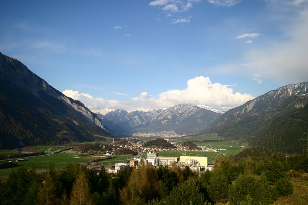 Industriegebiet von Domat/Ems, Graubünden