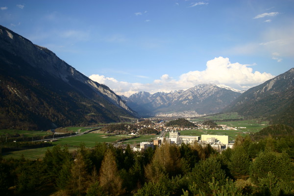 Industriegebiet von Domat/Ems, Graubünden