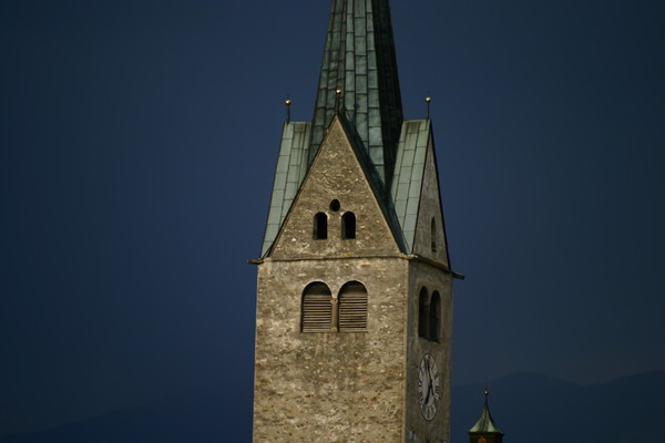 Gewitterstimmung bei Domat/Ems, Graubünden