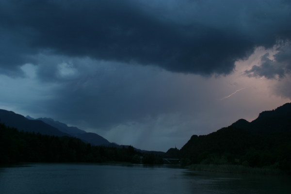 Gewitterstimmung in Domat/Ems, Graubünden