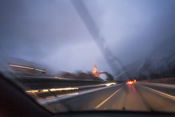 Autobahn bei Domat/Ems