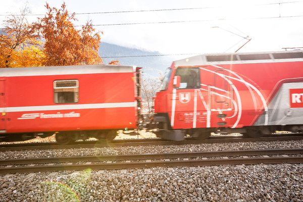 Rhätische Bahn bei Domat/Ems