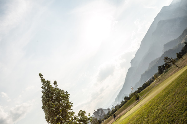 Golfplatz des Golfclub Domat/Ems in Graubünden