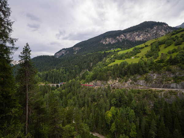 Landwasserviadukt bei Filisur im Albulatal