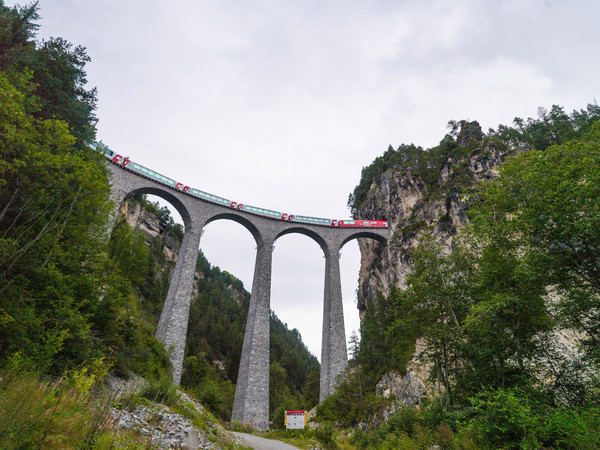 Landwasserviadukt bei Filisur im Albulatal