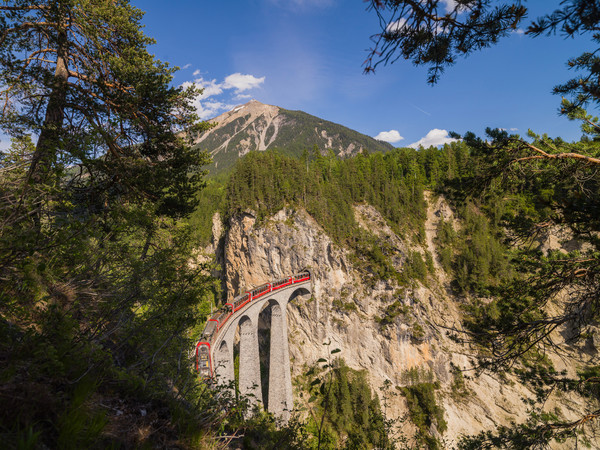 Landwasserviadukt bei Filisur im Albulatal