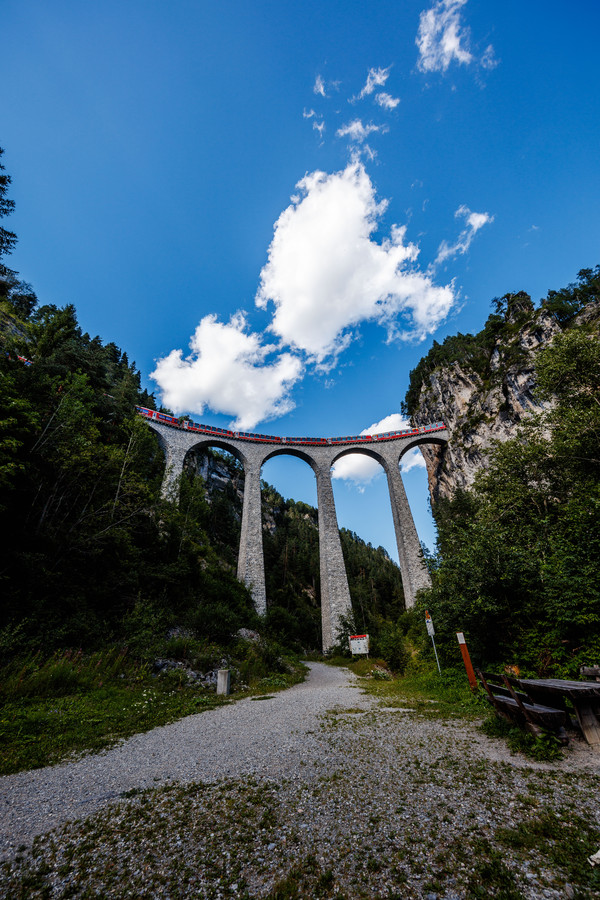 Landwasserviadukt bei Filisur im Albulatal