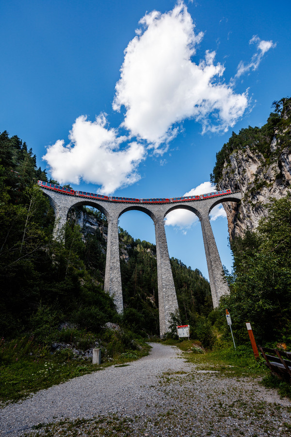 Landwasserviadukt bei Filisur im Albulatal