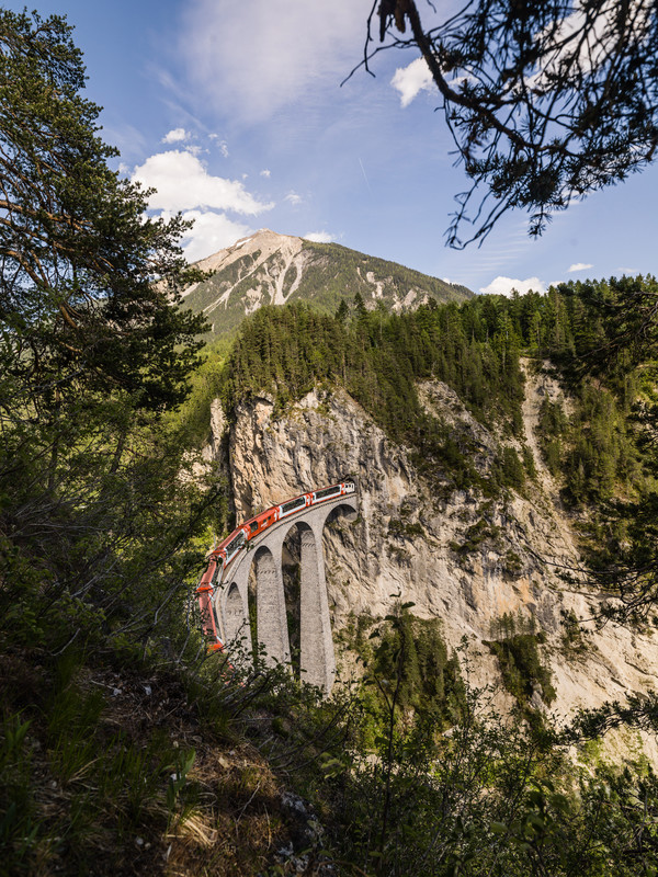 Landwasserviadukt bei Filisur im Albulatal