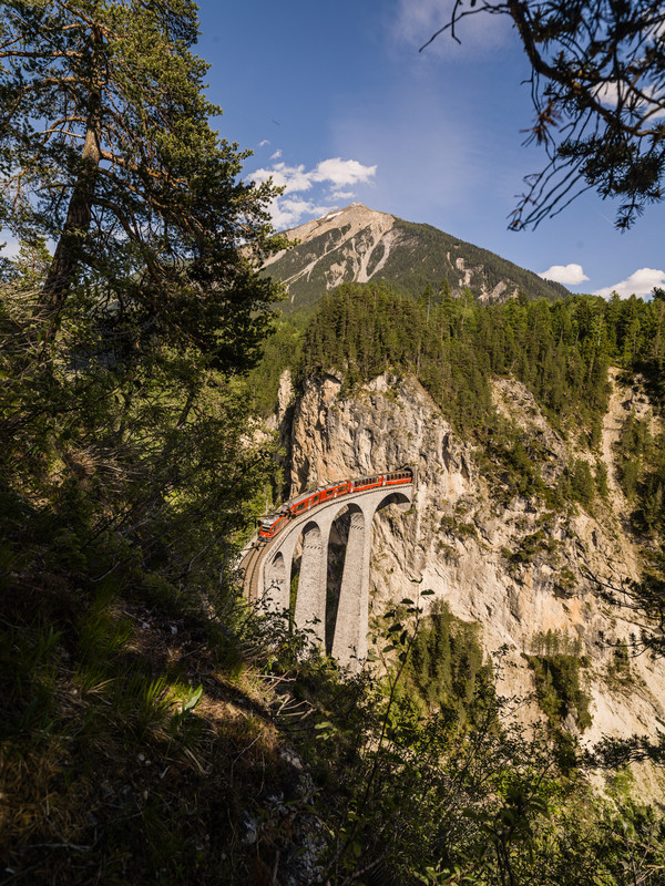 Landwasserviadukt bei Filisur im Albulatal