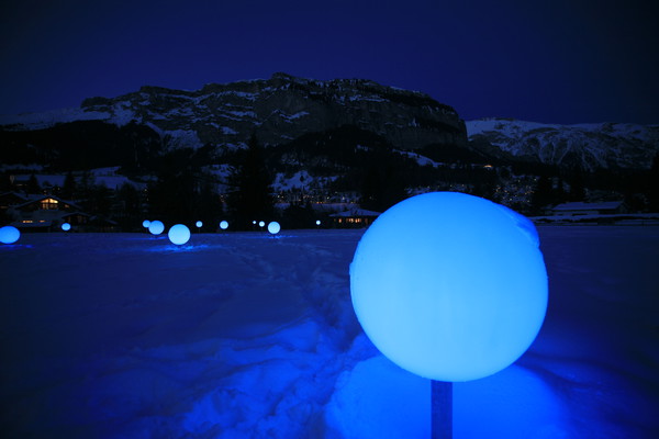 Lichtkunst in Flims