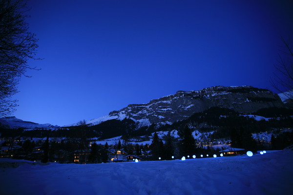 Lichtkunst in Flims