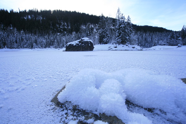 Caumasee im Winter