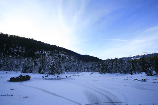 Caumasee im Winter