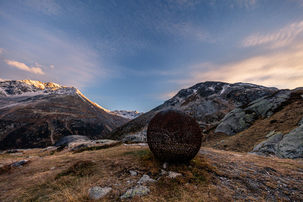 Auf dem Flüelapass in Graubünden, Schweiz