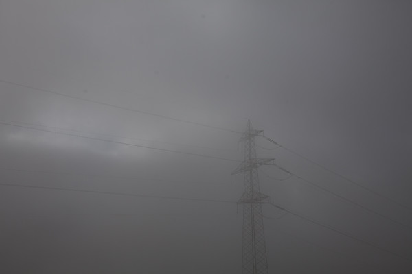 Nebelstimmung bei Ftan im Unterengadin.