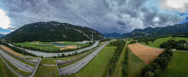 Haldenstein im Rheintal, Graubünden, Schweiz