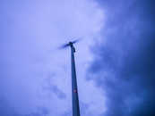 Foto: Windkraftwerk, Haldenstein, Chur, Graubünden, Schweiz
