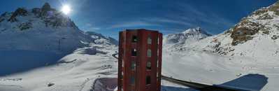 Roter Turm, Julierpass, Engadin, Graubünden, Schweiz