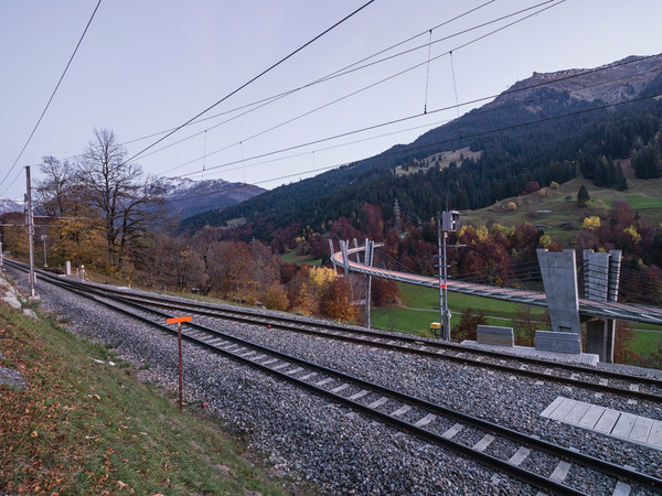 Bei der Sunnibergbrücke bei Serneus-Auji zwischen Saas und Klosters-Dorf, Graubünden