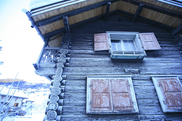 Kleines Holzhaus in Grüsch im Prättigau, Graubünden