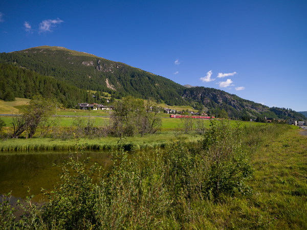 La Punt, Oberengadin, Engadine, Graubünden, Schweiz, Switzerland