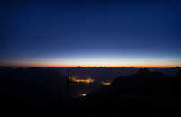 Foto: Sonnenuntergang, Piz Languard, Pontresina, Engadin