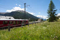 La Punt-Chamues-ch, Oberengadin, Graubünden, Schweiz