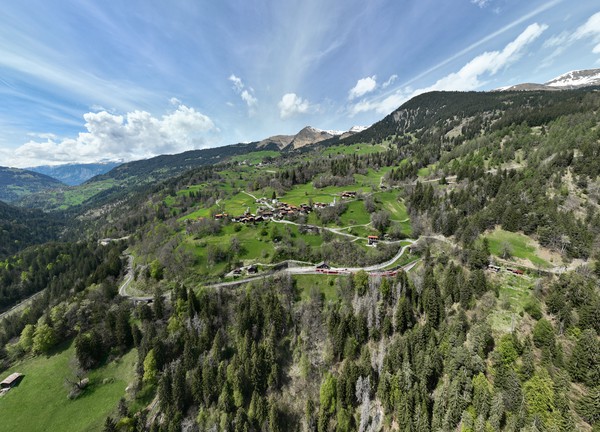 Lüen, Schanfigg, Graubünden, Schweiz