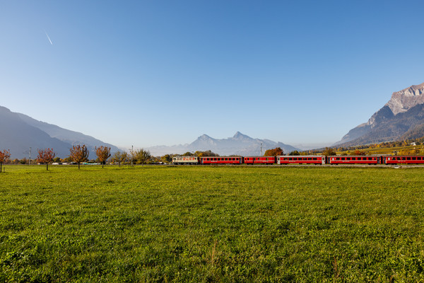 Herbststimmung bei Malans in der Bündner Herrschaft.