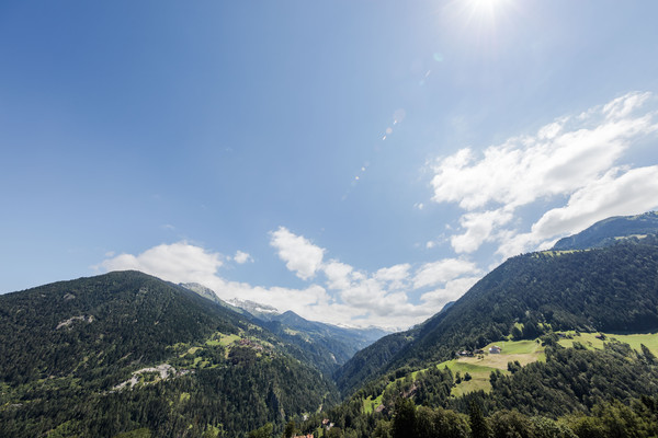 Malix bei Churwalden in Graubünden, Blick nach Maladers