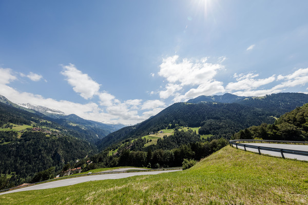 Malix bei Churwalden in Graubünden, Blick nach Maladers
